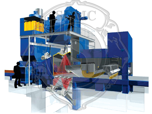 Q69 Series Shot Blasting Machin For Steel Plate